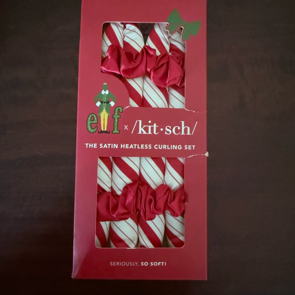 Kitsch Satin Heatless Curling Set in Red